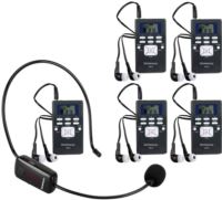 1 transmitter and 5 receivers